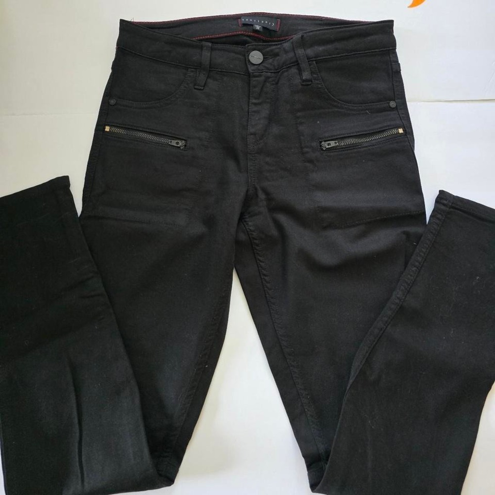 Sanctuary Black Zipper Pocket Skinny Jeans Stretch